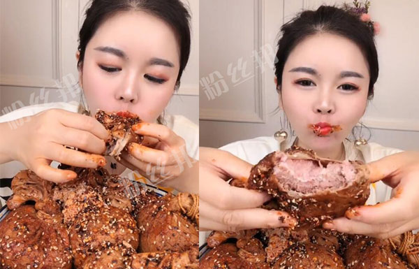 快手大胃王紅姐個人資料微博照片，老公沒有能力曾經欠下外債